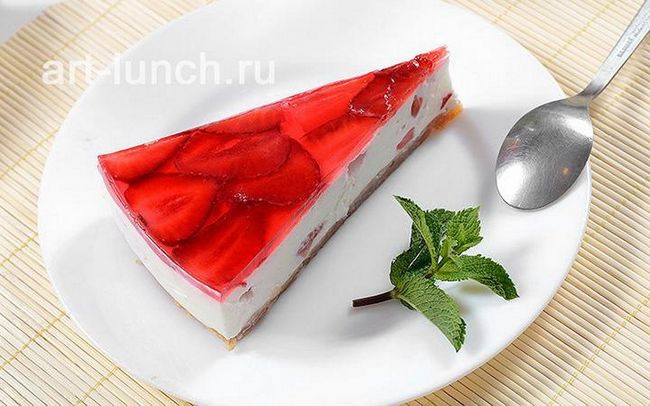 Чізкейк полуничний (без випічки)